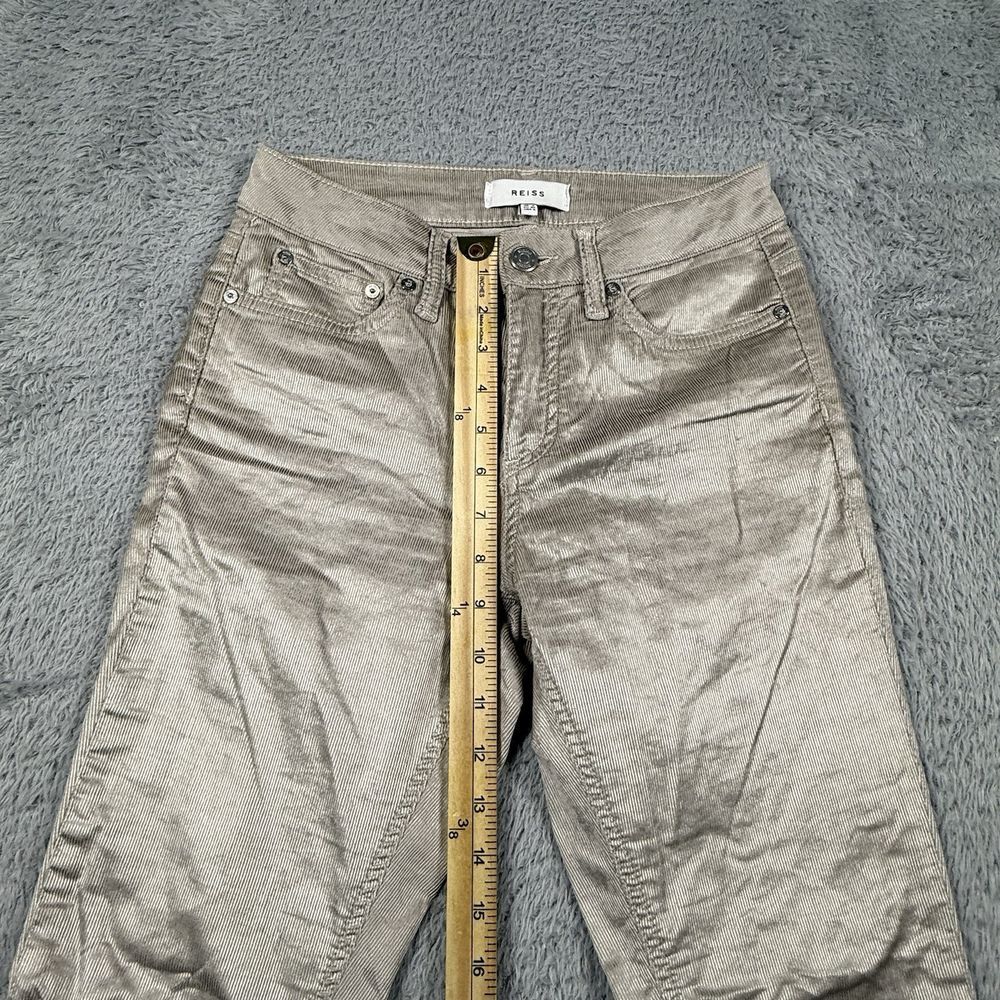 Reiss Metallic Silver Skinny Trousers - Picture 13 of 14